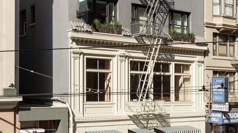 <b>Palihotel San Francisco Exterior</b>. Images powered by <a href="https://www.leonardoworldwide.com/" title="Leonardo Worldwide" target="_blank">Leonardo</a>.