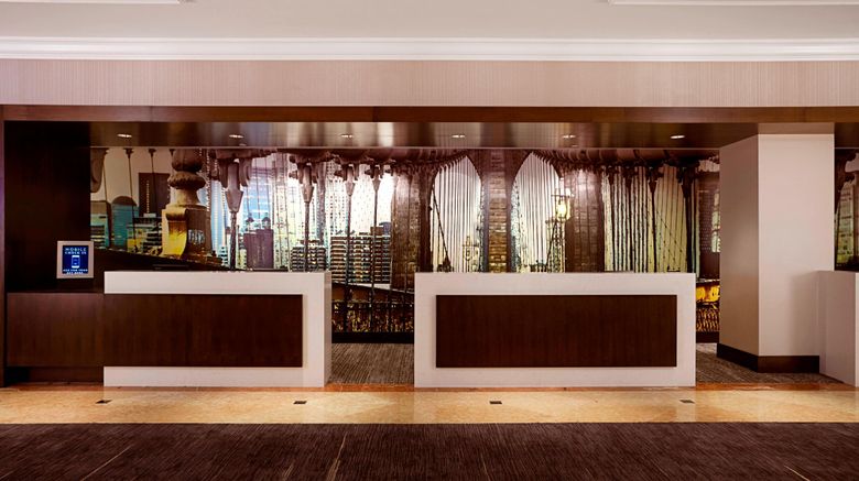 <b>New York Marriott at the Brooklyn Bridge Lobby</b>. Images powered by <a href="https://www.leonardoworldwide.com/" title="Leonardo Worldwide" target="_blank">Leonardo</a>.