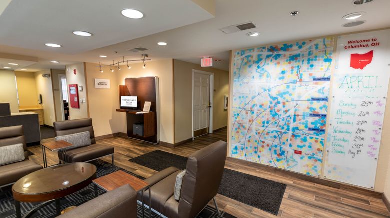 <b>TownePlace Suites Columbus Airport Lobby</b>. Images powered by <a href="https://www.leonardoworldwide.com/" title="Leonardo Worldwide" target="_blank">Leonardo</a>.