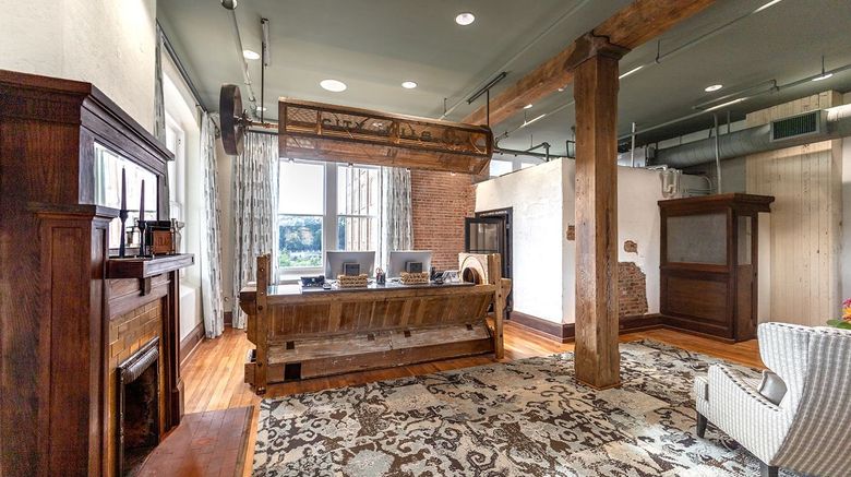 <b>City Mills Hotel Lobby</b>. Images powered by <a href="https://www.leonardoworldwide.com/" title="Leonardo Worldwide" target="_blank">Leonardo</a>.