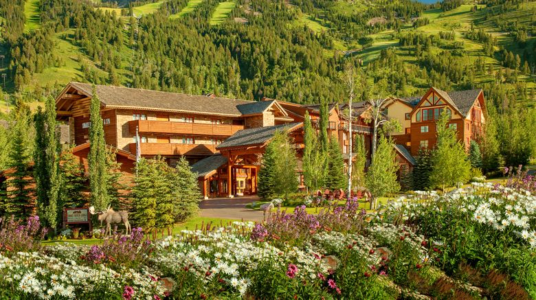 Snake River Lodge  and  Spa Exterior. Images powered by <a href=https://www.travelweekly.com/Hotels/Teton-Village-WY/