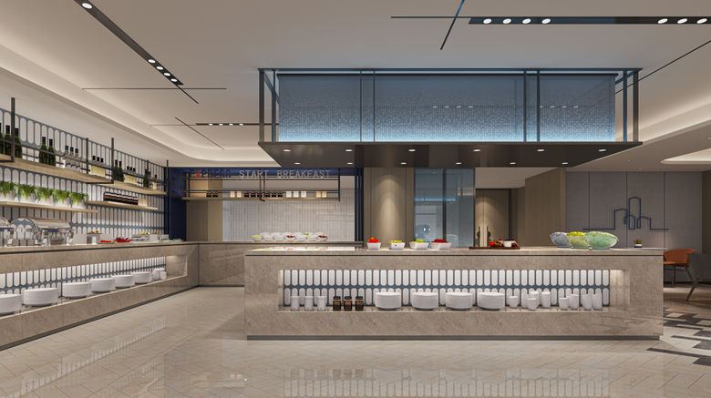 <b>Holiday Inn Exp Development Zo Restaurant</b>. Images powered by <a href="https://www.leonardoworldwide.com/" title="Leonardo Worldwide" target="_blank">Leonardo</a>.
