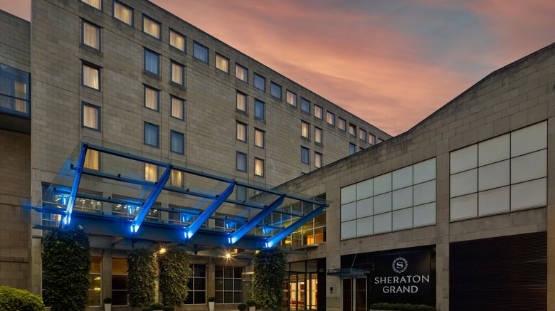 <b>Sheraton Grand Hotel & Spa Edinburgh Exterior</b>. Images powered by <a href="https://www.leonardoworldwide.com/" title="Leonardo Worldwide" target="_blank">Leonardo</a>.
