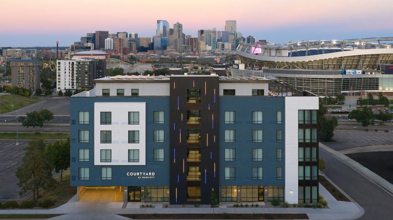 Courtyard Denver Downtown West Exterior. Images powered by <a href="https://www.leonardoworldwide.com" target="_blank" rel="noopener">Leonardo</a>.