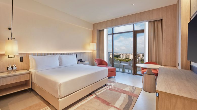 <b>Hilton Gurugram Baani City Centre Room</b>. Images powered by <a href="https://www.leonardoworldwide.com/" title="Leonardo Worldwide" target="_blank">Leonardo</a>.