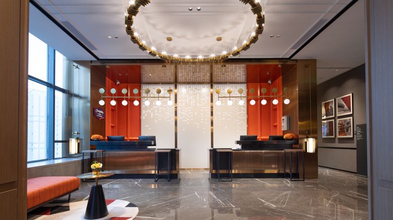 <b>Hampton Inn Binjiang Financial Center Lobby</b>. Images powered by <a href="https://www.leonardoworldwide.com/" title="Leonardo Worldwide" target="_blank">Leonardo</a>.