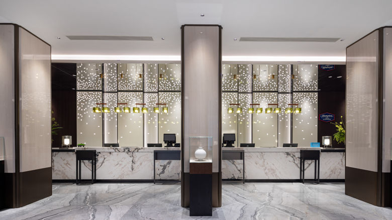 <b>Hampton by Hilton Fuzhou Wusi Road Lobby</b>. Images powered by <a href="https://www.leonardoworldwide.com/" title="Leonardo Worldwide" target="_blank">Leonardo</a>.