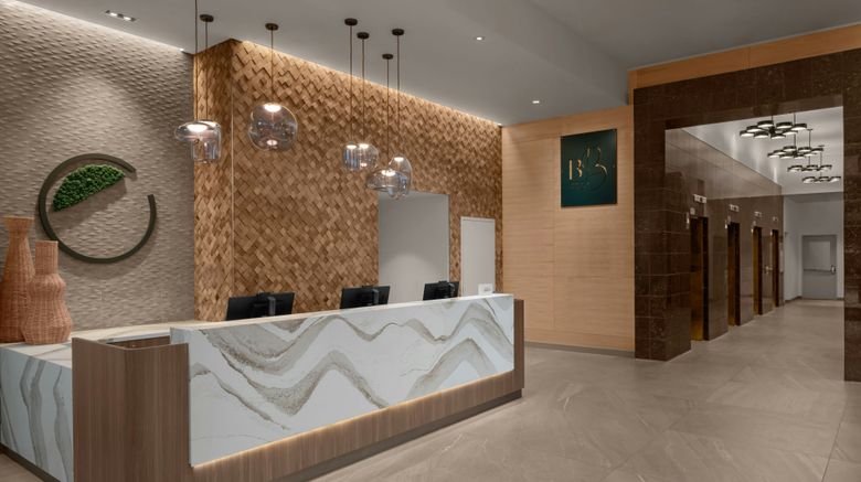 <b>Element Calgary Downtown Lobby</b>. Images powered by <a href="https://www.leonardoworldwide.com/" title="Leonardo Worldwide" target="_blank">Leonardo</a>.