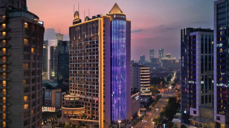 InterContinental Shanghai Pudong Exterior. Images powered by <a href="https://www.leonardoworldwide.com" target="_blank" rel="noopener">Leonardo</a>.