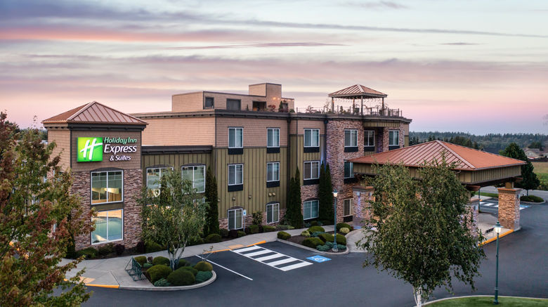 <b>Holiday Inn Express & Suites Sequim Exterior</b>. Images powered by <a href="https://www.leonardoworldwide.com/" title="Leonardo Worldwide" target="_blank">Leonardo</a>.