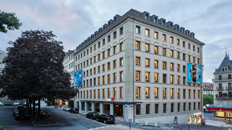 <b>citizenM Geneva Exterior</b>. Images powered by <a href="https://www.leonardoworldwide.com/" title="Leonardo Worldwide" target="_blank">Leonardo</a>.