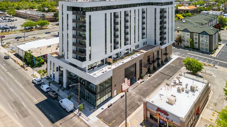 <b>Placemakr Salt Lake City Exterior</b>. Images powered by <a href="https://www.leonardoworldwide.com/" title="Leonardo Worldwide" target="_blank">Leonardo</a>.