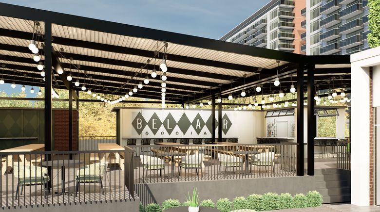 <b>Hotel Indigo St Louis Central West End Restaurant</b>. Images powered by <a href="https://www.leonardoworldwide.com/" title="Leonardo Worldwide" target="_blank">Leonardo</a>.