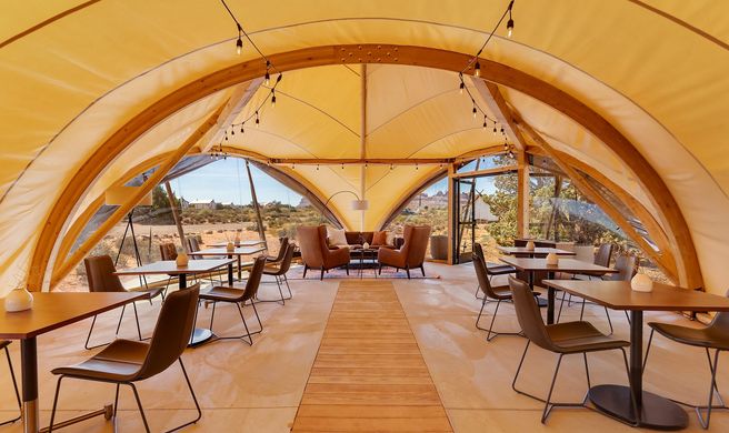 Under Canvas Moab Lobby