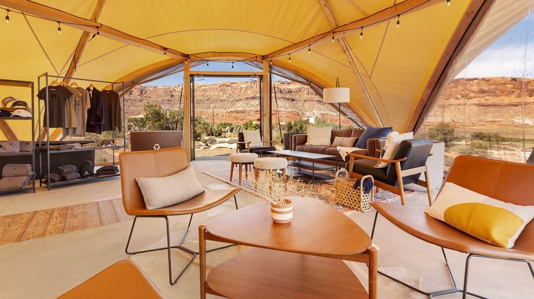 <b>Under Canvas Moab Lobby</b>. Images powered by <a href="https://www.leonardoworldwide.com/" title="Leonardo Worldwide" target="_blank">Leonardo</a>.