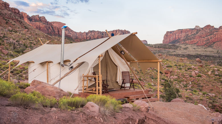 <b>Under Canvas Zion Exterior</b>. Images powered by <a href="https://www.leonardoworldwide.com/" title="Leonardo Worldwide" target="_blank">Leonardo</a>.