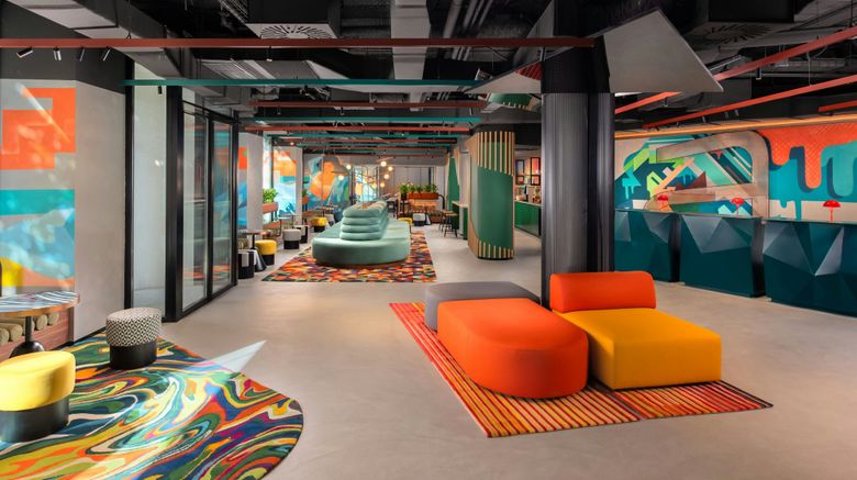 <b>Aloft Madrid Gran Via Lobby</b>. Images powered by <a href="https://www.leonardoworldwide.com/" title="Leonardo Worldwide" target="_blank">Leonardo</a>.
