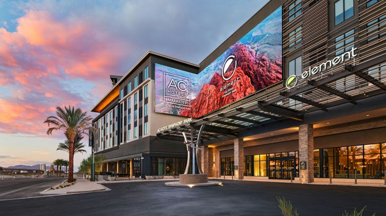 <b>Element Las Vegas Symphony Park Exterior</b>. Images powered by <a href="https://www.leonardoworldwide.com/" title="Leonardo Worldwide" target="_blank">Leonardo</a>.