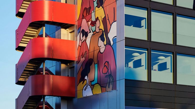 <b>citizenM Menlo Park Exterior</b>. Images powered by <a href="https://www.leonardoworldwide.com/" title="Leonardo Worldwide" target="_blank">Leonardo</a>.