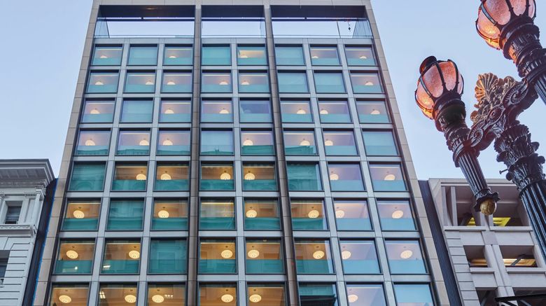 <b>citizenM San Francisco Union Square Exterior</b>. Images powered by <a href="https://www.leonardoworldwide.com/" title="Leonardo Worldwide" target="_blank">Leonardo</a>.