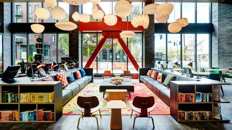 <b>citizenM Seattle Pioneer Square Lobby</b>. Images powered by <a href="https://www.leonardoworldwide.com/" title="Leonardo Worldwide" target="_blank">Leonardo</a>.