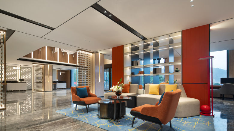 <b>Hampton Inn Luanchuan Laojun Mountain Lobby</b>. Images powered by <a href="https://www.leonardoworldwide.com/" title="Leonardo Worldwide" target="_blank">Leonardo</a>.