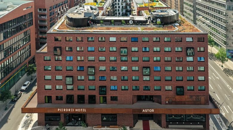<b>Pierdrei Hotel Hafencity Hamburg Exterior</b>. Images powered by <a href="https://www.leonardoworldwide.com/" title="Leonardo Worldwide" target="_blank">Leonardo</a>.
