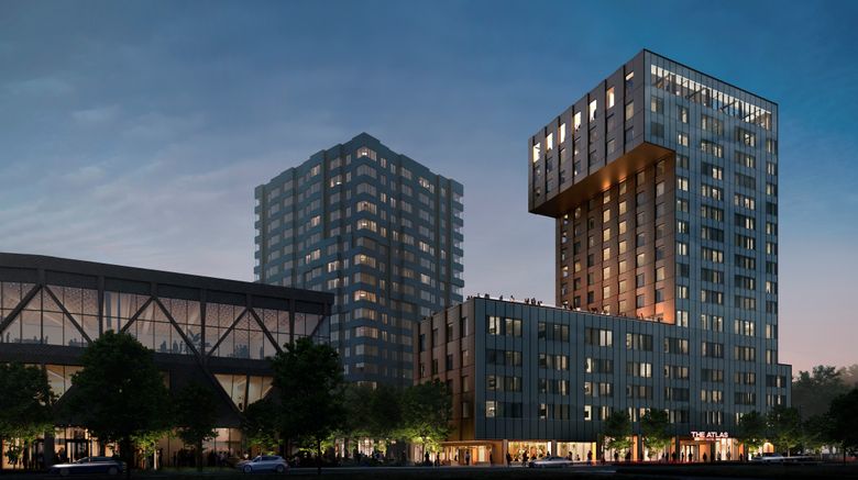 <b>The Atlas Hotel Exterior</b>. Images powered by <a href="https://www.leonardoworldwide.com/" title="Leonardo Worldwide" target="_blank">Leonardo</a>.