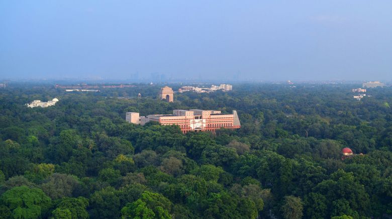 <b>Le Meridien New Delhi Exterior</b>. Images powered by <a href="https://www.leonardoworldwide.com/" title="Leonardo Worldwide" target="_blank">Leonardo</a>.