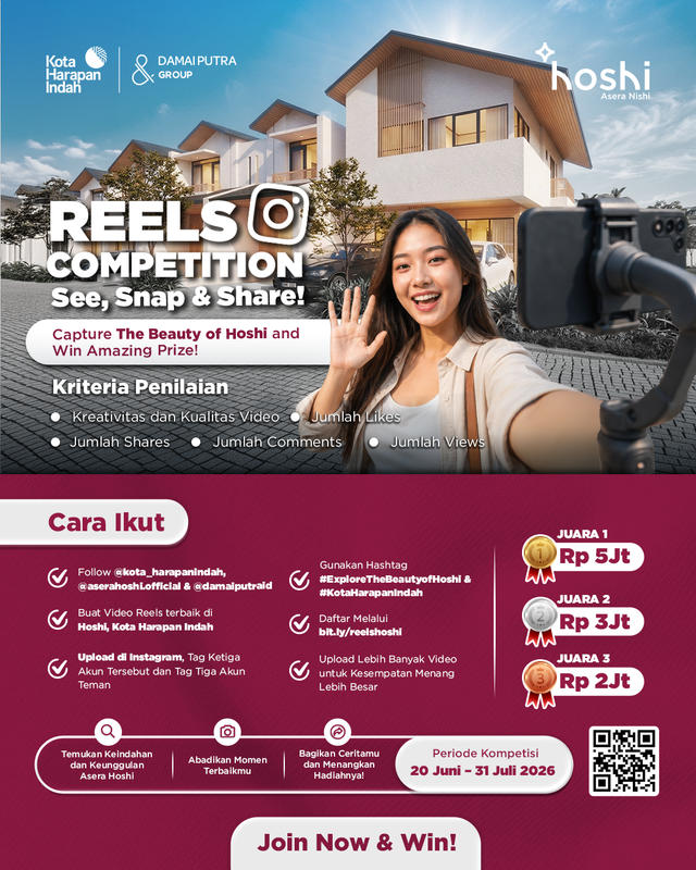 Ikuti Reels Competition Hoshi dan Menangkan Total Hadiah Rp10 Juta