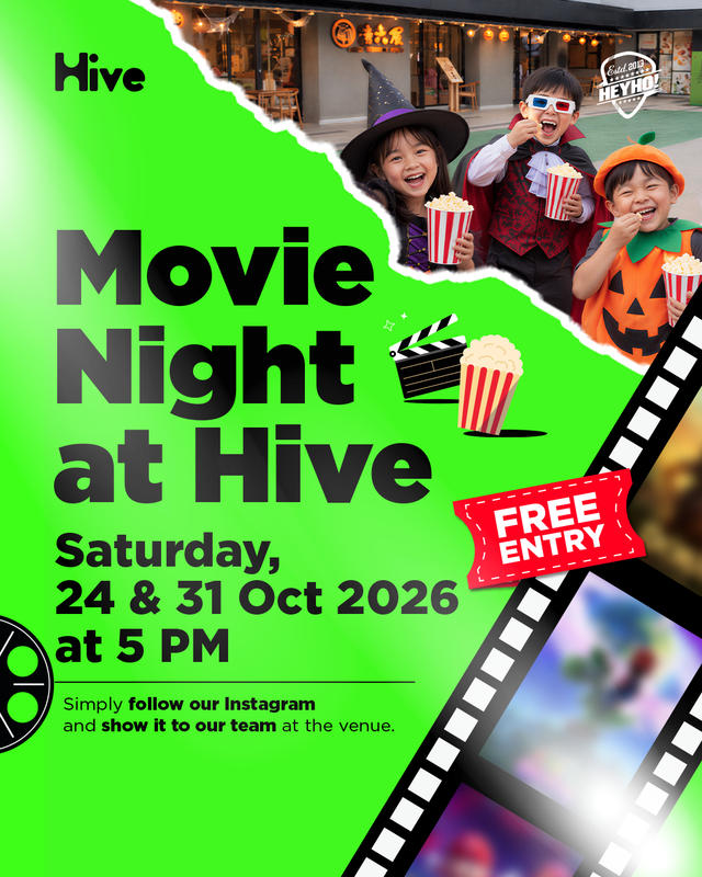 Movie Night at Hive: Nonton Film Gratis Bareng Keluarga di Kota Harapan Indah