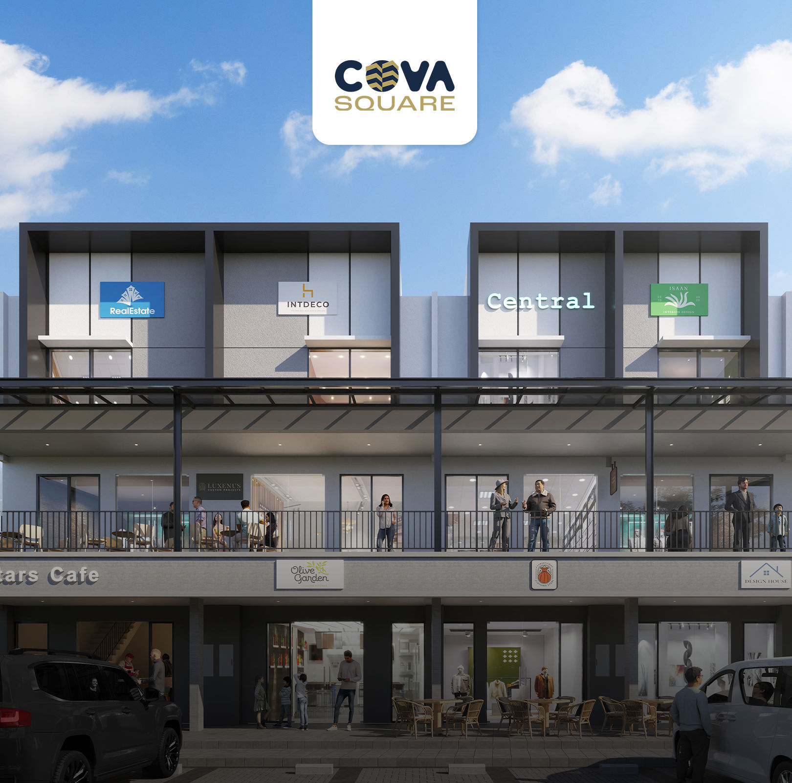 Cova Square | Ruko Premium Terbaru di Kota Harapan Indah - Damai Putra Group