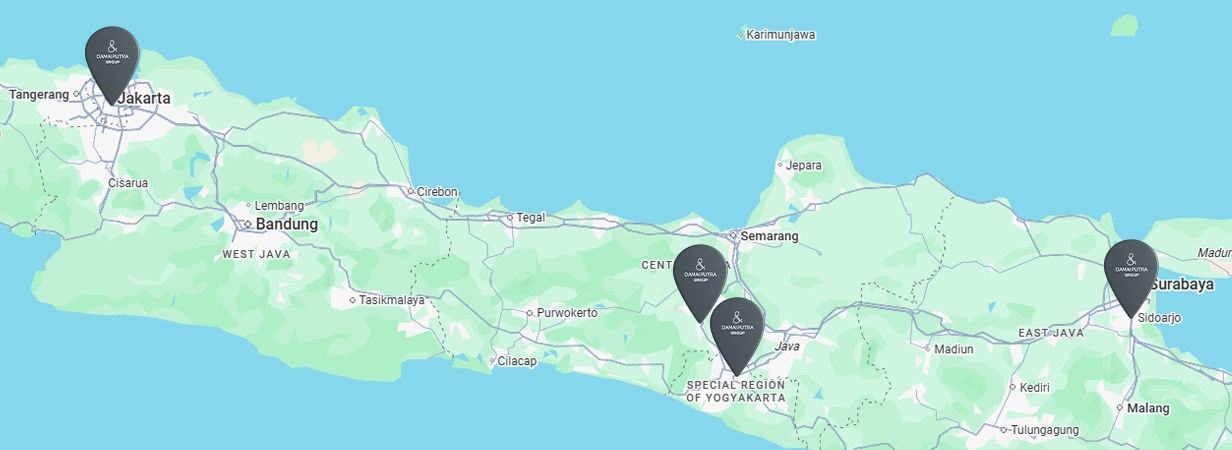 Map of Damai Putra Group Projects