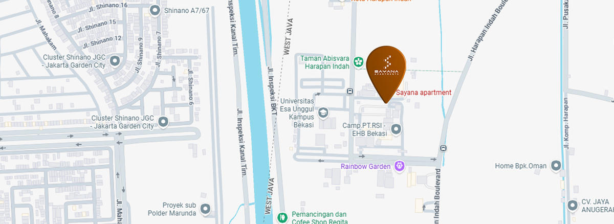 Map of Sayana Apartments