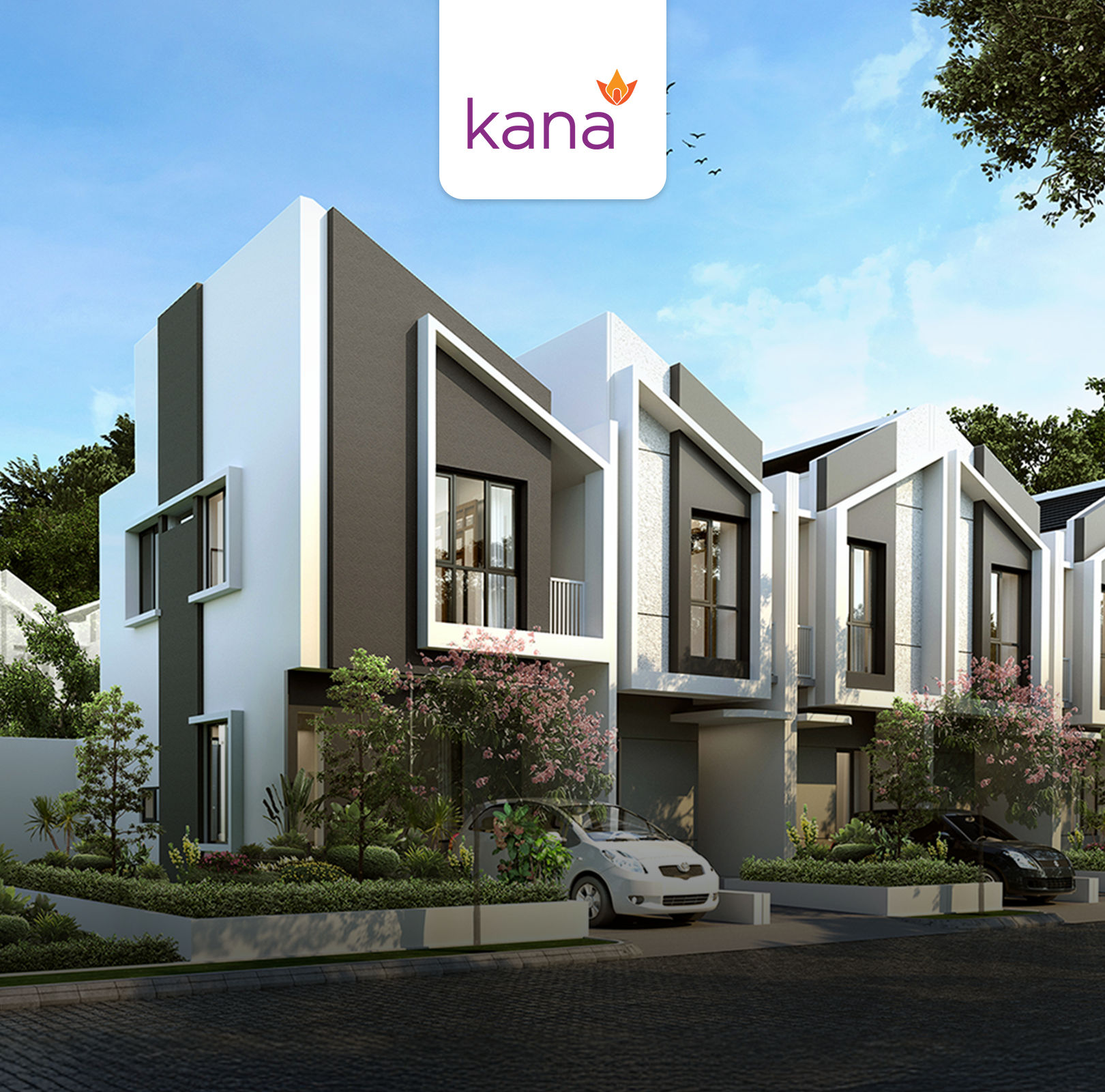 Kana | Cluster Eksklusif di Pusat Kota Harapan Indah - Damai Putra Group