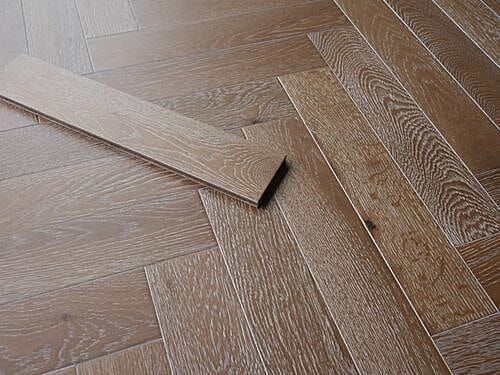 Smoked White Oak Herringbone 14mm