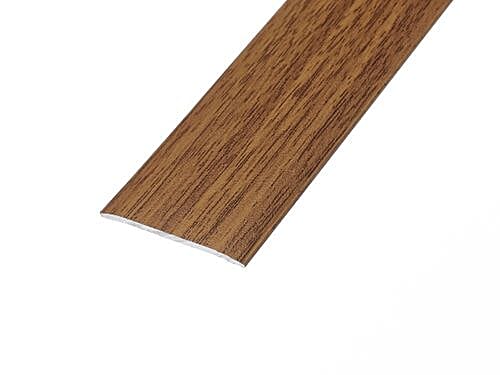 Dark Oak Flat Aluminium Door Bar 0.9m