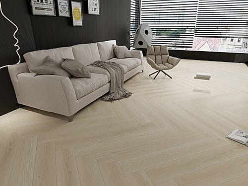 39m2 Bundle Morning White Dew SPC Click Herringbone