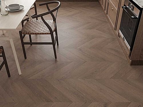 Smoked Bourbon 3mm Chevron LVT