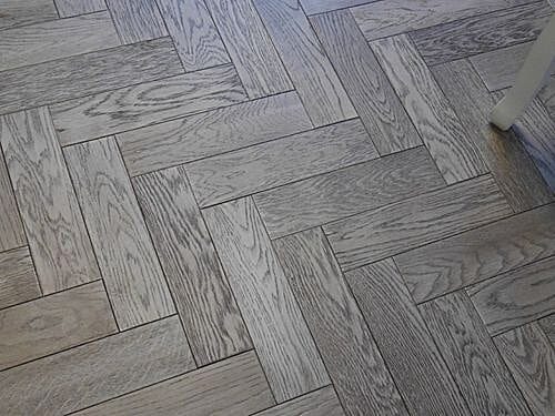 Gunmetal Grey Oak Herringbone 18mm