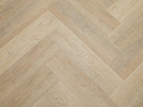 Bleached Oak 6mm SPC Click Herringbone (Clearance)