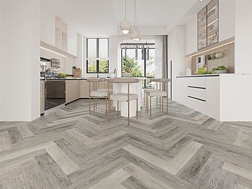 Silver Birch 2mm Herringbone LVT