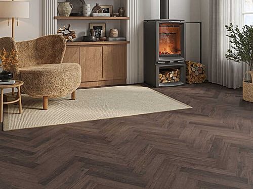 Cuban Walnut 2mm Herringbone LVT