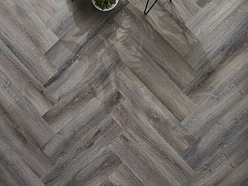 Smoked Grey Oak 5.5mm Herringbone SPC Click