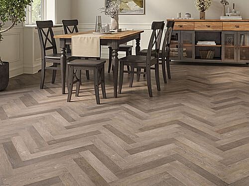 Winter Truffle 2mm Herringbone LVT