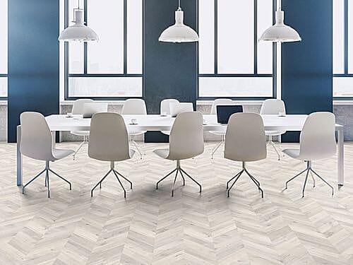 Limed Oak Chevron 8mm Laminate 
