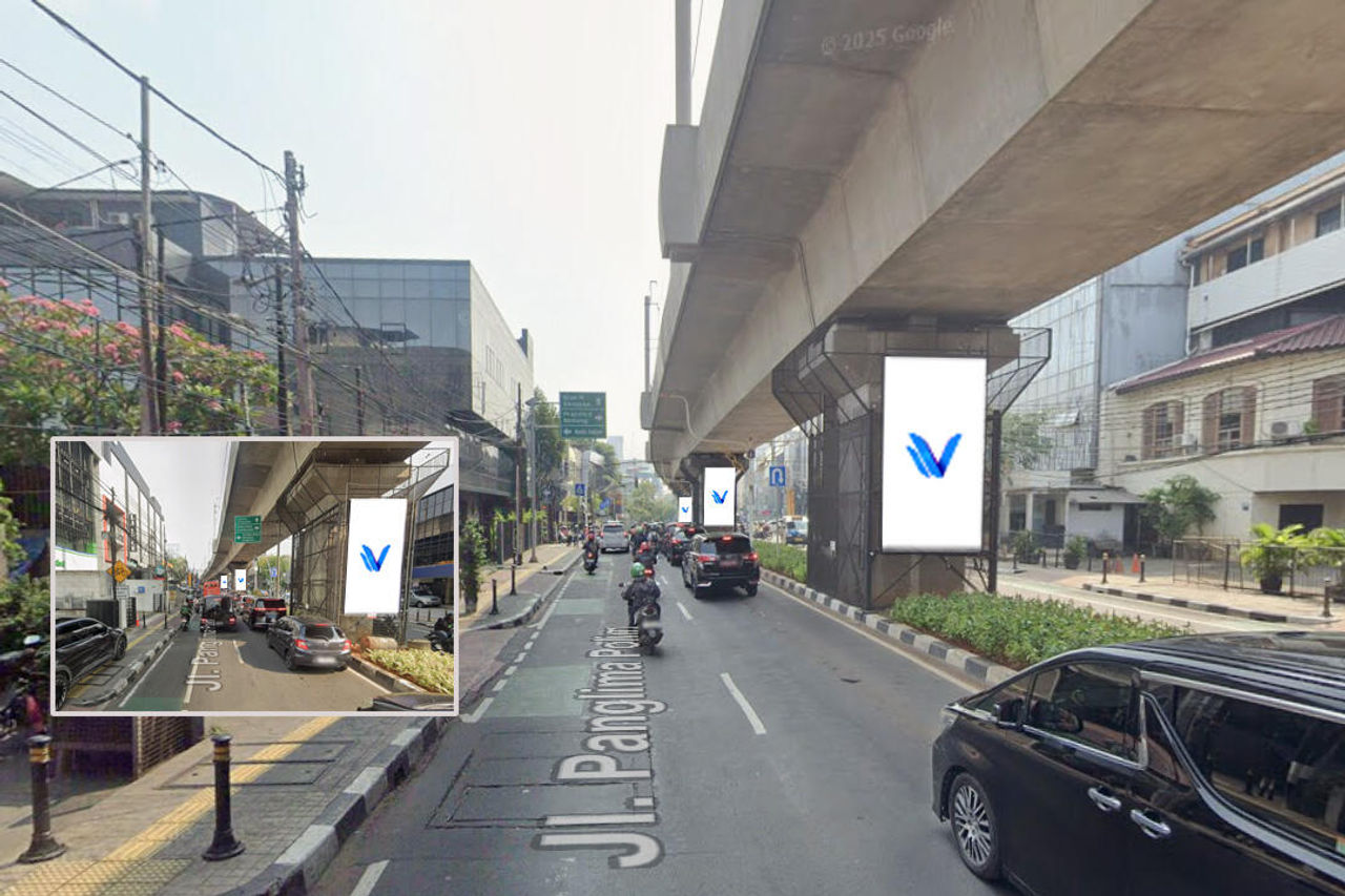 Billboard STATIC BLOK A STATION –SET 4 Jl. Panglima Polim, Kebayoran Baru