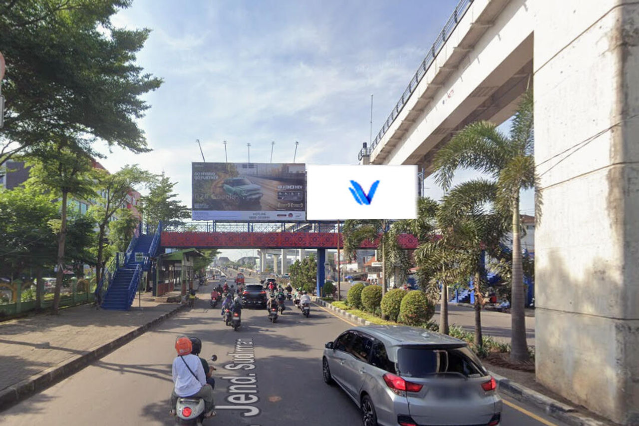 Billboard JPO Jl. Jend Sudirman (Depan RS Bhayangkara), Palembang