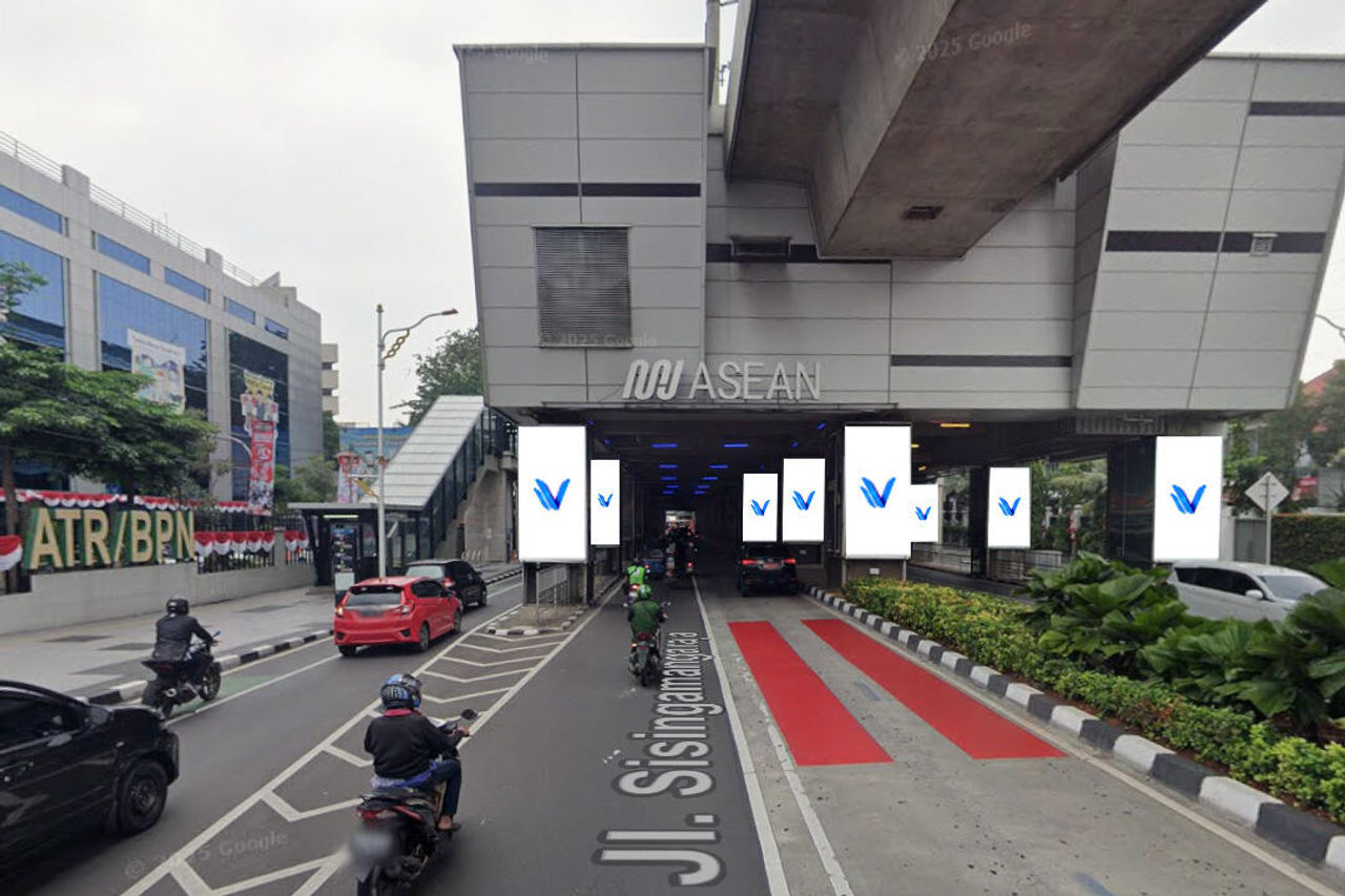 Billboard STATIC ASEAN STATION – JL. Sisingamangaraja (Understation ASEAN)