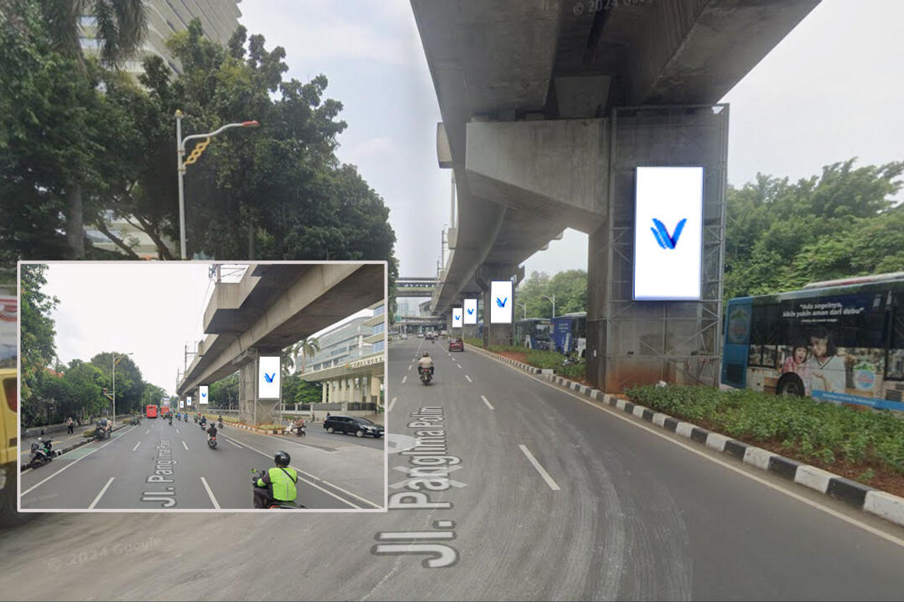Videotron LED BLOK M STATION – SET 3 Jl. Panglima Polim, Kebayoran Baru
